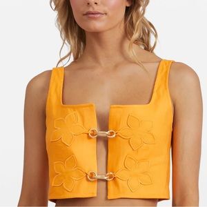 Cult Gaia Orange Top